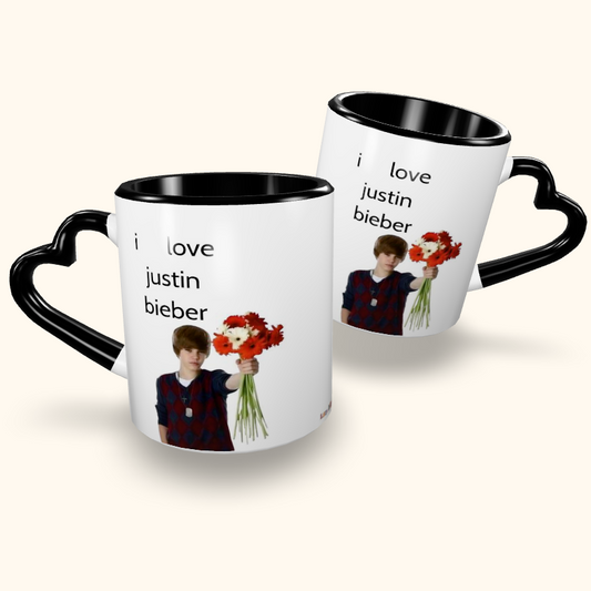 Caneca de Cerâmica I Love Justin Bieber